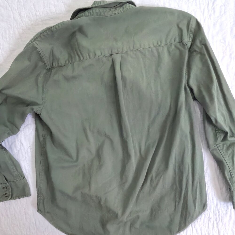Aerie  Green Collared Shirt Medium - Picture 3 of 3